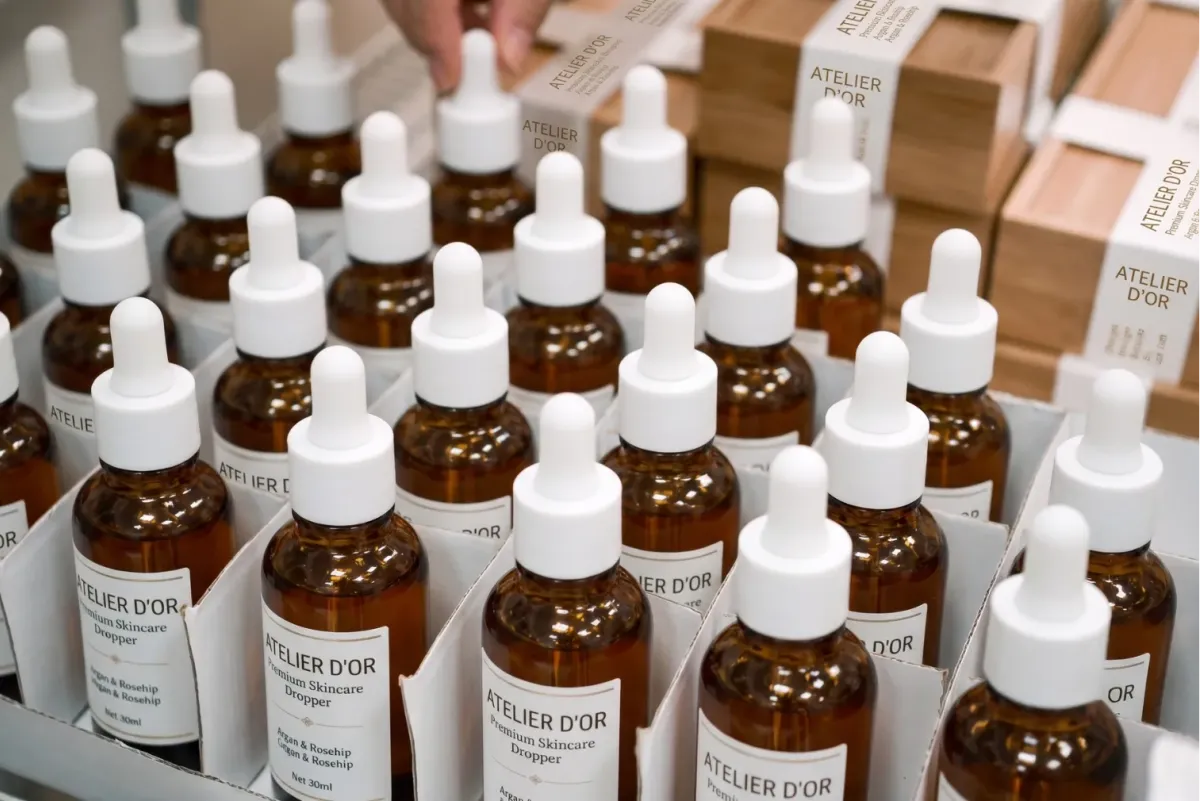 Tekstur dan formulasi produk kosmetik premium
