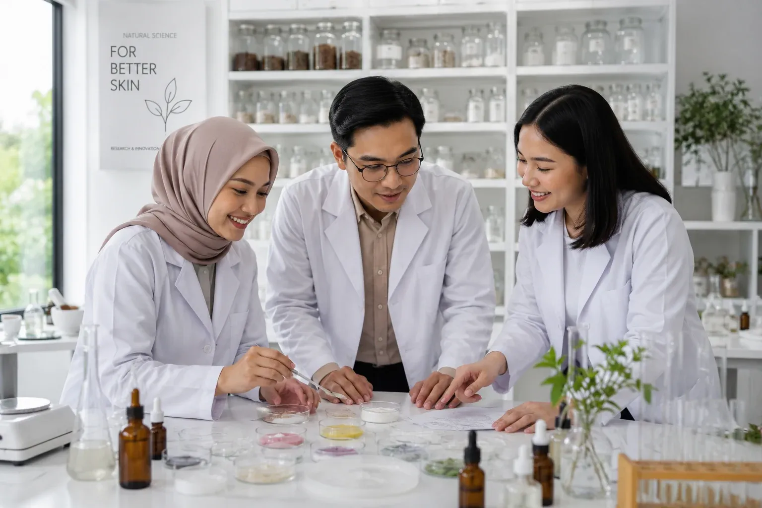 Planning specifications and formulation direction for cosmetic products